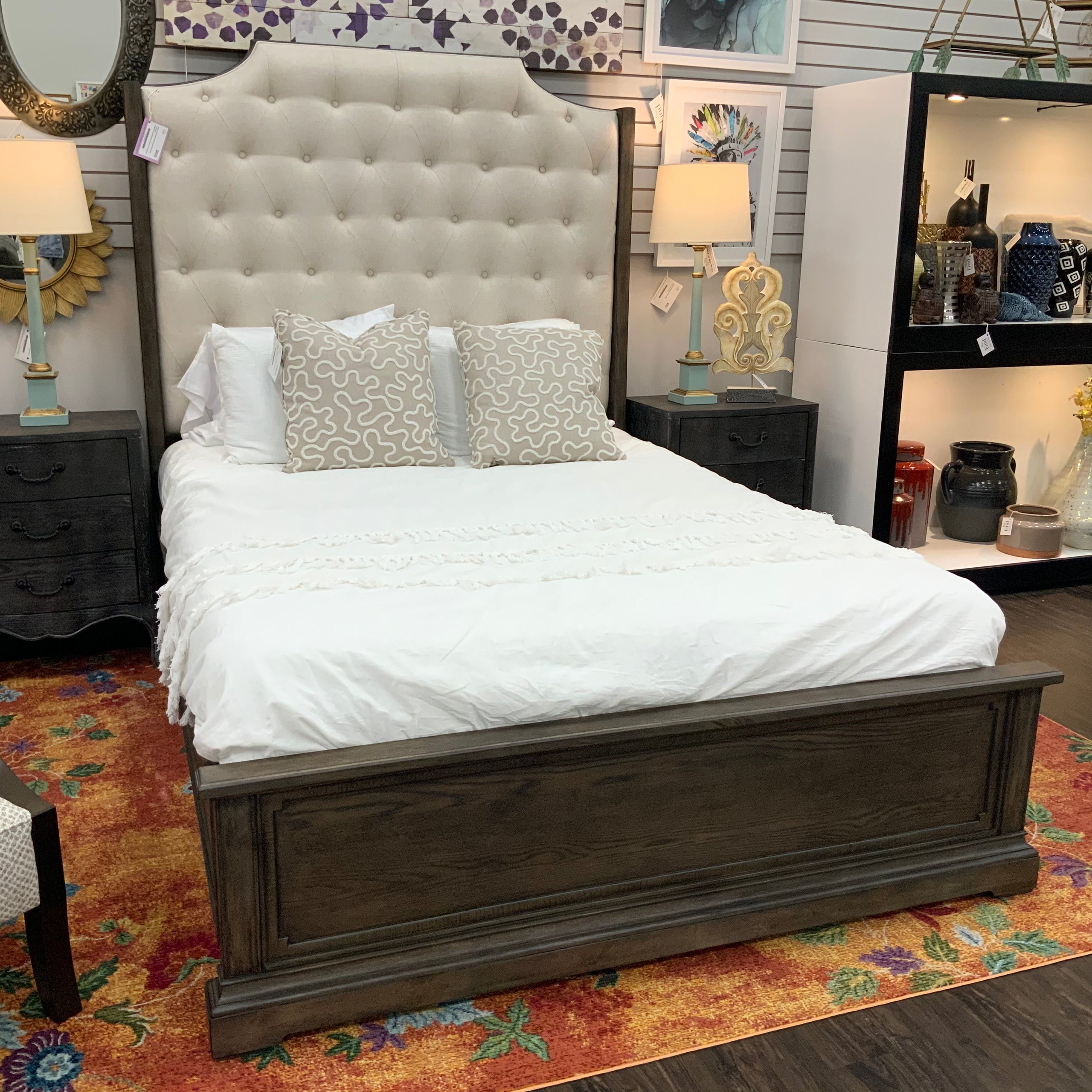 Queen Wethersfield Estate Upholstered Bed in Granite The Find